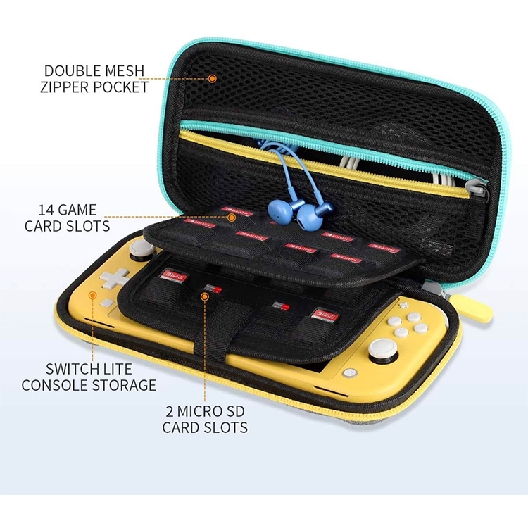 Zipper Portable Switch Lite Video Game Console Storage Eva Case For Nintendo Switch Lite